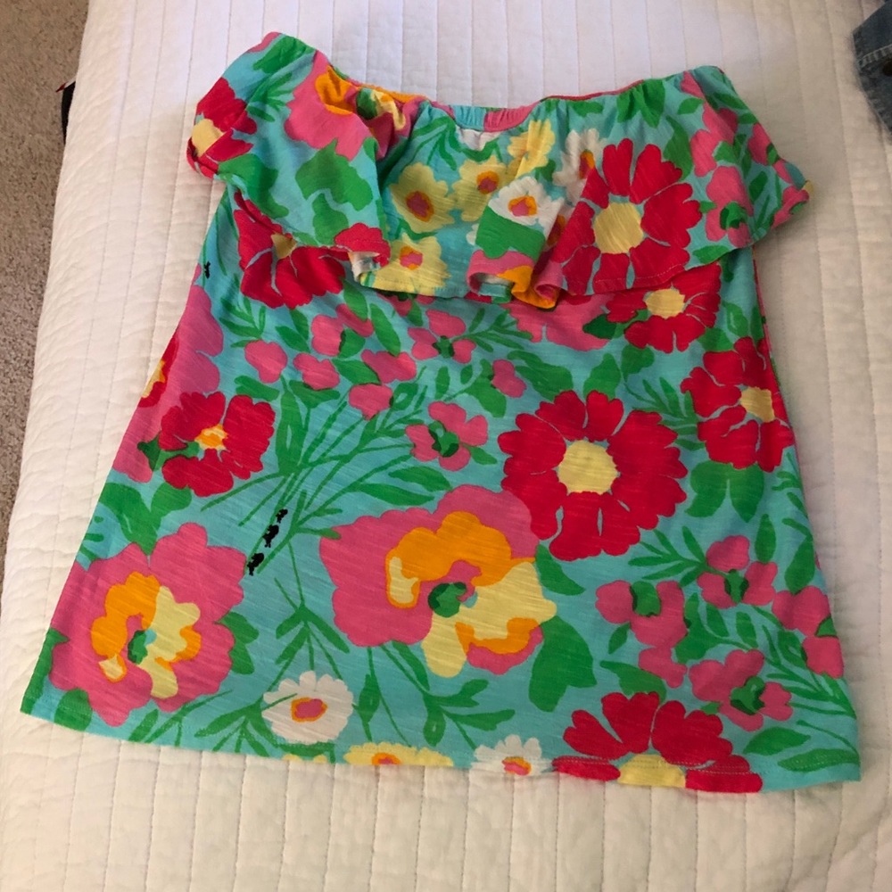 Lilly Pulitzer Small Strapless Shirt